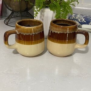 MCM stoneware mugs (2)